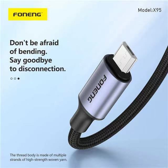 X95 1.2M METAL HEAD BRAIDED USB TYPE C CABLE X95 1.2M METAL HEAD BRAIDED USB TYPE C CABLE
